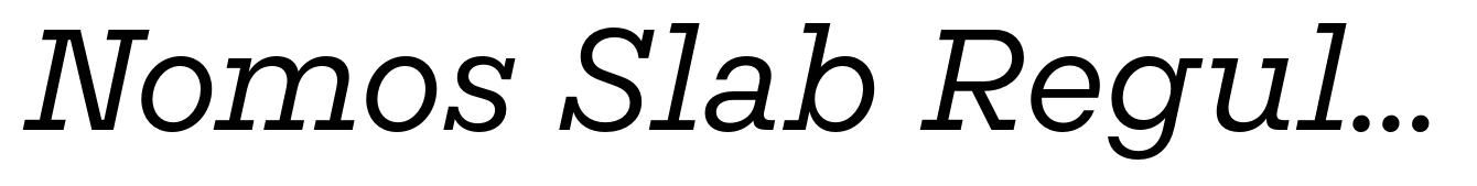 Nomos Slab Regular Italic